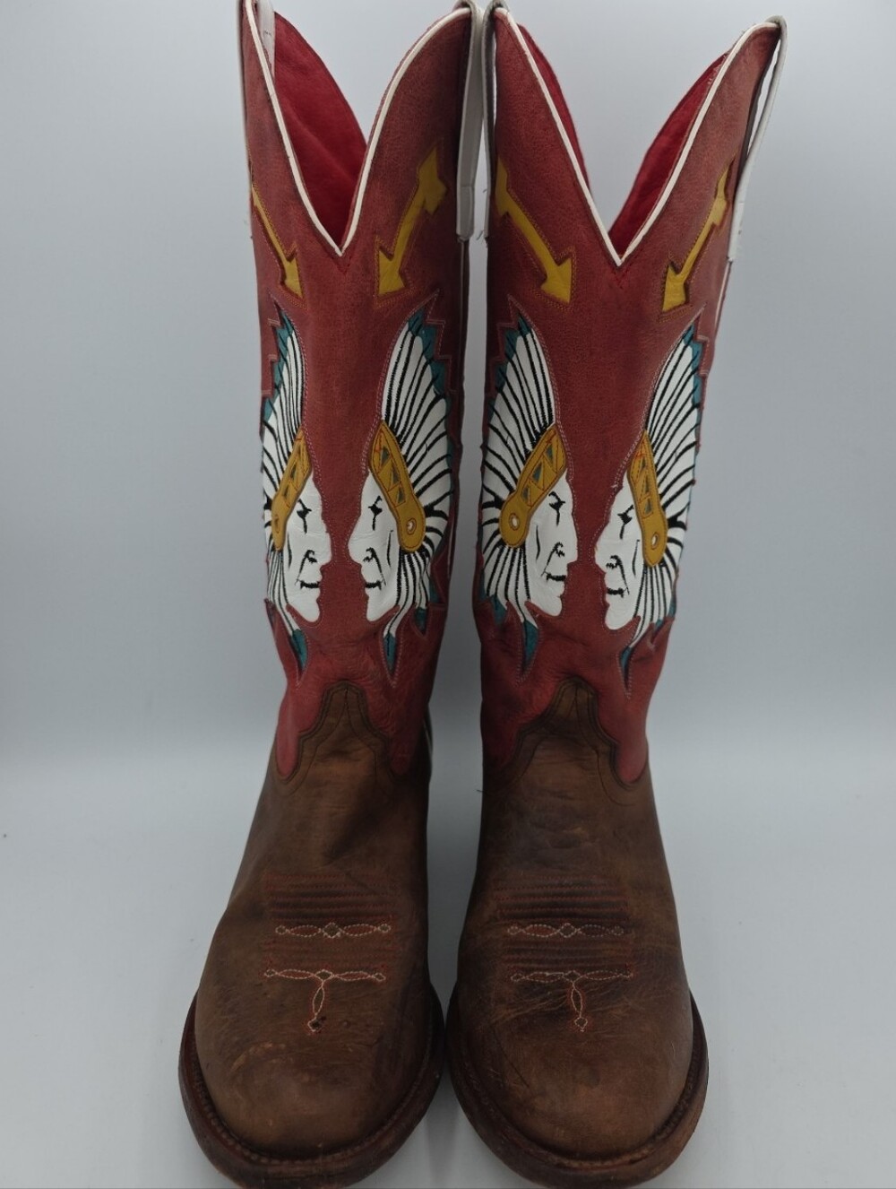 Macie Bean Inlaid Chief Women's Western Boot Style M5202 Size 9M - Picture 2 of 16